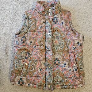 Gretchen Scott Designs Paisley Puffer Vest